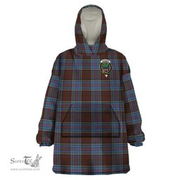 Scottish Anderson Highland Society of London Clan Family Crest Tartan Snuggie Hoodie Plaid Wearable Blanket Hoodie