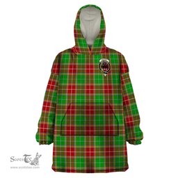 Scottish Baxter Modern Clan Family Crest Tartan Snuggie Hoodie Plaid Wearable Blanket Hoodie