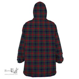 Scottish Allison Red Clan Family Crest Tartan Snuggie Hoodie Plaid Wearable Blanket Hoodie