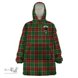 Scottish Baxter Clan Family Crest Tartan Snuggie Hoodie Plaid Wearable Blanket Hoodie