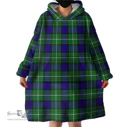 Scottish Alexander Clan Tartan Snuggie Hoodie Plaid Wearable Blanket Hoodie