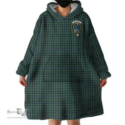Scottish Arbuthnot Clan Family Crest Tartan Snuggie Hoodie Plaid Wearable Blanket Hoodie