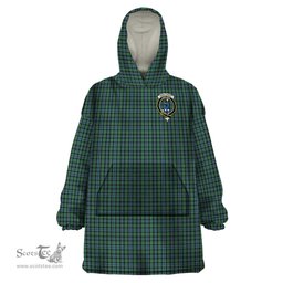 Scottish Arbuthnot Clan Family Crest Tartan Snuggie Hoodie Plaid Wearable Blanket Hoodie