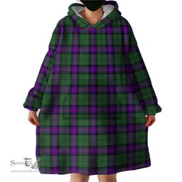 Scottish Armstrong Modern Clan Tartan Snuggie Hoodie Plaid Wearable Blanket Hoodie