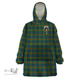 Scottish Aiton Clan Family Crest Tartan Snuggie Hoodie Plaid Wearable Blanket Hoodie