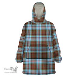 Scottish Anderson Ancient Clan Tartan Snuggie Hoodie Plaid Wearable Blanket Hoodie