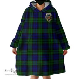 Scottish Bannatyne Clan Family Crest Tartan Snuggie Hoodie Plaid Wearable Blanket Hoodie