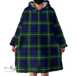 Scottish Bannerman Clan Tartan Snuggie Hoodie Plaid Wearable Blanket Hoodie