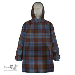 Scottish Anderson Highland Society of London Clan Tartan Snuggie Hoodie Plaid Wearable Blanket Hoodie