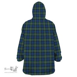 Scottish Baird Ancient Clan Family Crest Tartan Snuggie Hoodie Plaid Wearable Blanket Hoodie