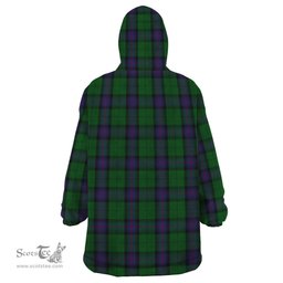 Scottish Armstrong Clan Family Crest Tartan Snuggie Hoodie Plaid Wearable Blanket Hoodie