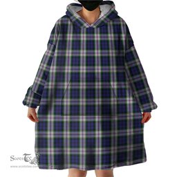 Scottish Baird Dress Clan Tartan Snuggie Hoodie Plaid Wearable Blanket Hoodie