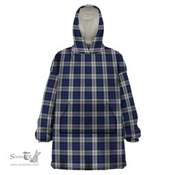 Scottish Baird Dress Clan Tartan Snuggie Hoodie Plaid Wearable Blanket Hoodie