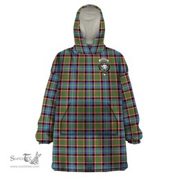 Scottish Aikenhead Clan Family Crest Tartan Snuggie Hoodie Plaid Wearable Blanket Hoodie