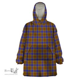 Scottish Balfour Modern Clan Tartan Snuggie Hoodie Plaid Wearable Blanket Hoodie