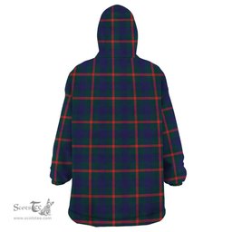 Scottish Agnew Modern Clan Tartan Snuggie Hoodie Plaid Wearable Blanket Hoodie