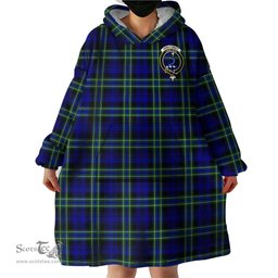 Scottish Arbuthnot Modern Clan Family Crest Tartan Snuggie Hoodie Plaid Wearable Blanket Hoodie