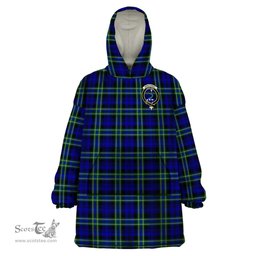 Scottish Arbuthnot Modern Clan Family Crest Tartan Snuggie Hoodie Plaid Wearable Blanket Hoodie
