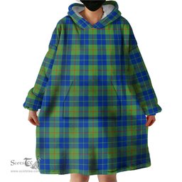 Scottish Barclay Hunting Ancient Clan Tartan Snuggie Hoodie Plaid Wearable Blanket Hoodie