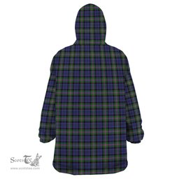 Scottish Baird Modern Clan Tartan Snuggie Hoodie Plaid Wearable Blanket Hoodie