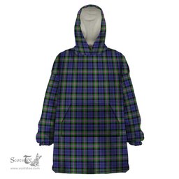 Scottish Baird Modern Clan Tartan Snuggie Hoodie Plaid Wearable Blanket Hoodie