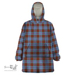Scottish Anderson Modern Clan Tartan Snuggie Hoodie Plaid Wearable Blanket Hoodie