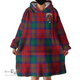 Scottish Auchinleck Clan Family Crest Tartan Snuggie Hoodie Plaid Wearable Blanket Hoodie