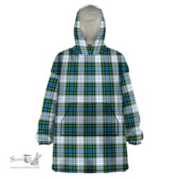 Scottish Campbell Dress Clan Tartan Snuggie Hoodie Plaid Wearable Blanket Hoodie