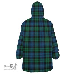 Scottish Black Watch Ancient of Canada Clan Tartan Snuggie Hoodie Plaid Wearable Blanket Hoodie