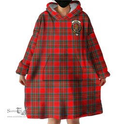 Scottish Binning Clan Family Crest Tartan Snuggie Hoodie Plaid Wearable Blanket Hoodie
