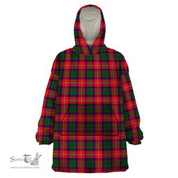 Scottish Belshes Clan Tartan Snuggie Hoodie Plaid Wearable Blanket Hoodie