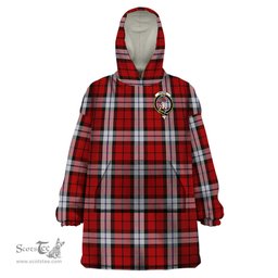 Scottish Brodie Dress Clan Family Crest Tartan Snuggie Hoodie Plaid Wearable Blanket Hoodie