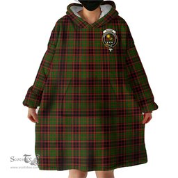 Scottish Buchan Modern Clan Family Crest Tartan Snuggie Hoodie Plaid Wearable Blanket Hoodie