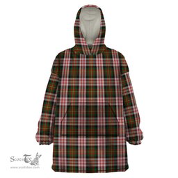 Scottish Carnegie Dress Clan Tartan Snuggie Hoodie Plaid Wearable Blanket Hoodie