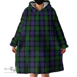 Scottish Blair Clan Tartan Snuggie Hoodie Plaid Wearable Blanket Hoodie