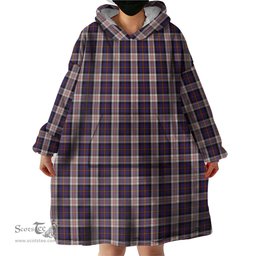 Scottish Cameron of Erracht Dress Clan Tartan Snuggie Hoodie Plaid Wearable Blanket Hoodie