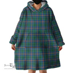 Scottish Carmichael Ancient Clan Tartan Snuggie Hoodie Plaid Wearable Blanket Hoodie