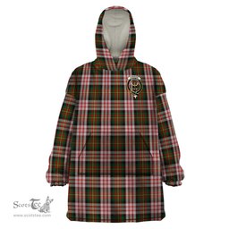 Scottish Carnegie Dress Clan Family Crest Tartan Snuggie Hoodie Plaid Wearable Blanket Hoodie
