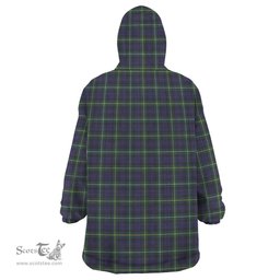 Scottish Campbell Argyll Modern Clan Family Crest Tartan Snuggie Hoodie Plaid Wearable Blanket Hoodie