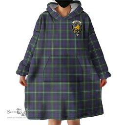 Scottish Campbell Argyll Modern Clan Family Crest Tartan Snuggie Hoodie Plaid Wearable Blanket Hoodie