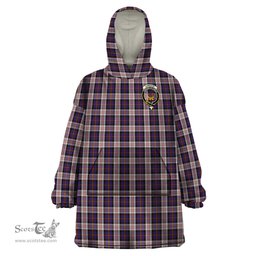 Scottish Cameron of Erracht Dress Clan Family Crest Tartan Snuggie Hoodie Plaid Wearable Blanket Hoodie