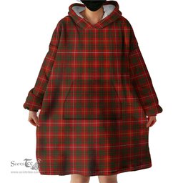 Scottish Bruce Clan Tartan Snuggie Hoodie Plaid Wearable Blanket Hoodie
