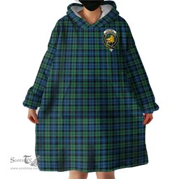 Scottish Campbell Ancient #02 Clan Family Crest Tartan Snuggie Hoodie Plaid Wearable Blanket Hoodie