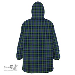 Scottish Campbell Argyll Ancient Clan Family Crest Tartan Snuggie Hoodie Plaid Wearable Blanket Hoodie