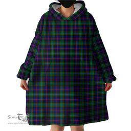 Scottish Campbell of Cawdor Modern Clan Tartan Snuggie Hoodie Plaid Wearable Blanket Hoodie