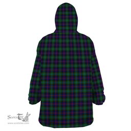 Scottish Campbell of Cawdor Modern Clan Tartan Snuggie Hoodie Plaid Wearable Blanket Hoodie