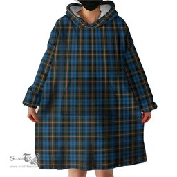 Scottish Blanton Dress Clan Tartan Snuggie Hoodie Plaid Wearable Blanket Hoodie