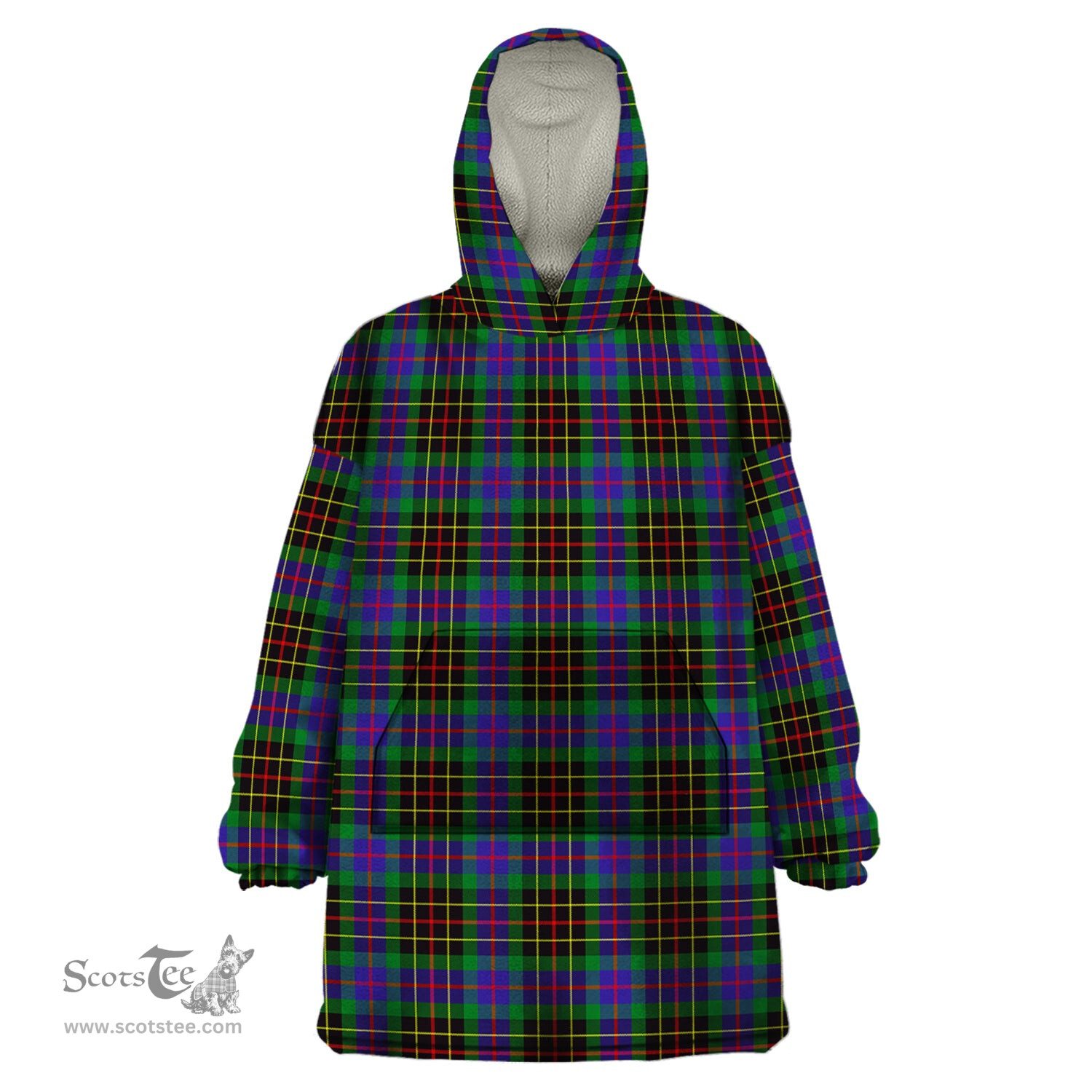 Scottish Brodie Hunting Modern Clan Tartan Snuggie Hoodie Plaid Wearable Blanket Hoodie