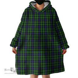 Scottish Campbell of Breadalbane Clan Tartan Snuggie Hoodie Plaid Wearable Blanket Hoodie
