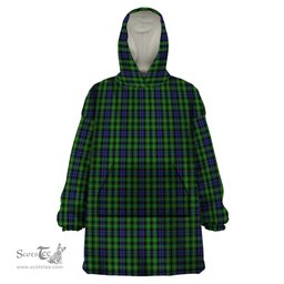 Scottish Campbell of Breadalbane Clan Tartan Snuggie Hoodie Plaid Wearable Blanket Hoodie